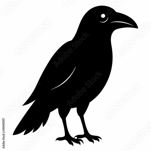 Black Crow Silhouette Clipart
