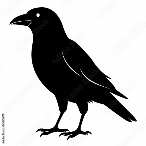 Black Crow Silhouette Clipart