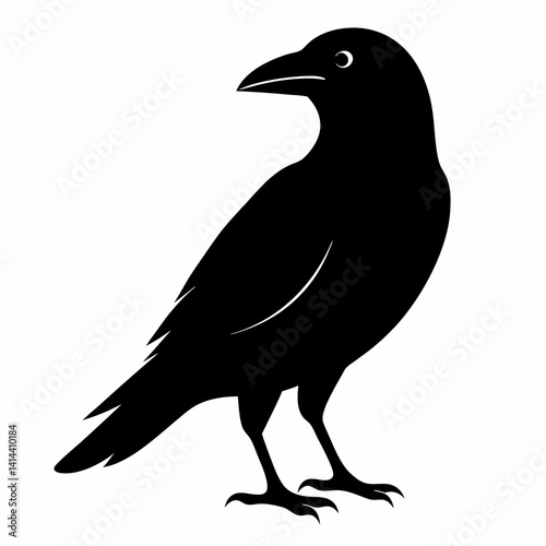 Black Crow Silhouette Clipart
