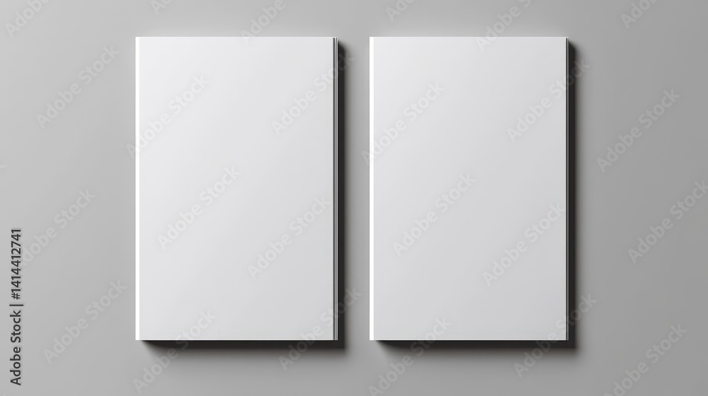 Two Vertical Blank Flyers Mockup, Brochure, Presentation