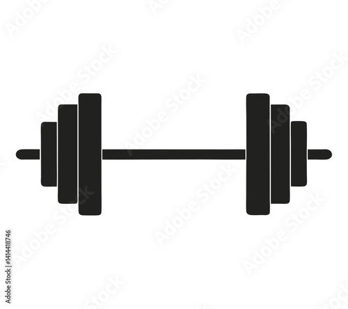 dumbbell isolated on white