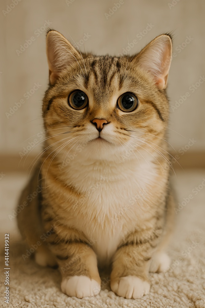Naklejka premium portrait of a cat