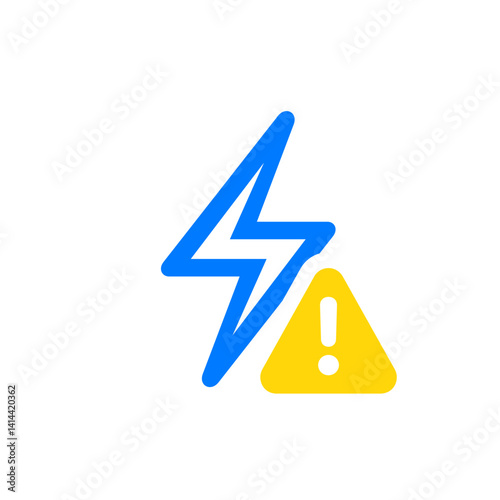 Warning Lightning Badge