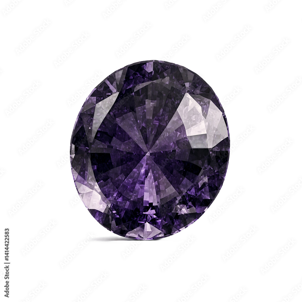 Amethyst stone in oval shape 3D on transparent transparent background isolated png stock Amethyst stone in oval shape 3D on transparent transparent background isolated png stock