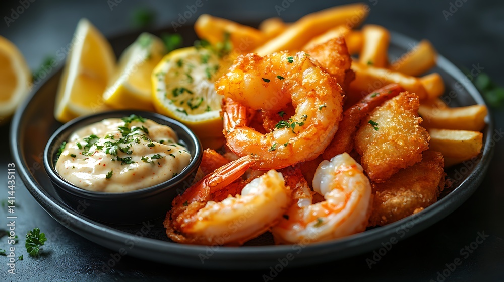fried shrimp with lemon and garlic fried shrimp with lemon and garlic