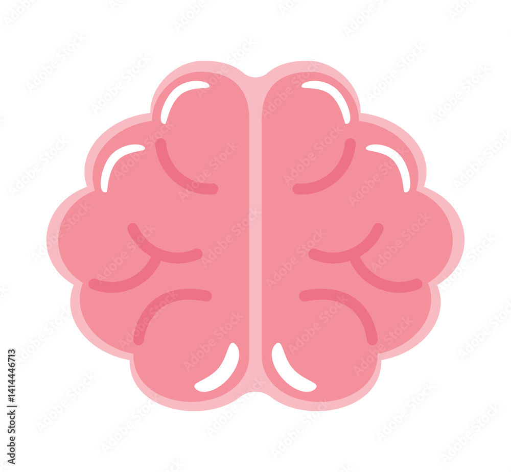 Illustration of a Brain Icon Illustration of a Brain Icon