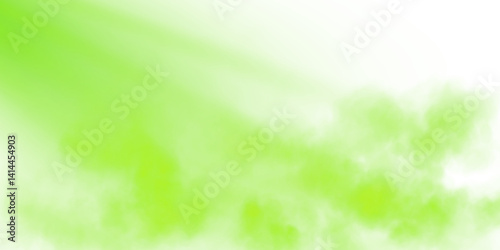 A dramatic green spotlight illuminates stage surrounded by a smoky warm, ethereal glow, creating a mystical and elegant atmosphere with subtle reflections. PNG.