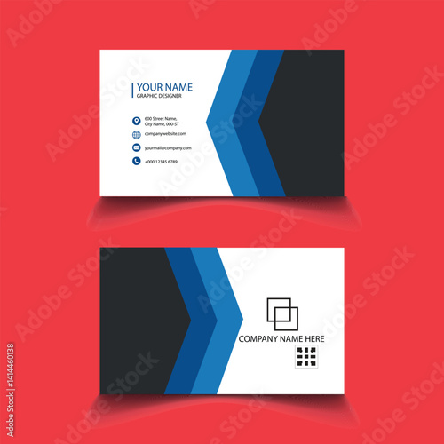Business card design template, Clean professional business card template, visiting card, business card template.