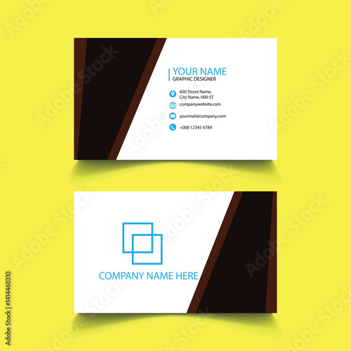 Business card design template, Clean professional business card template, visiting card, business card template.