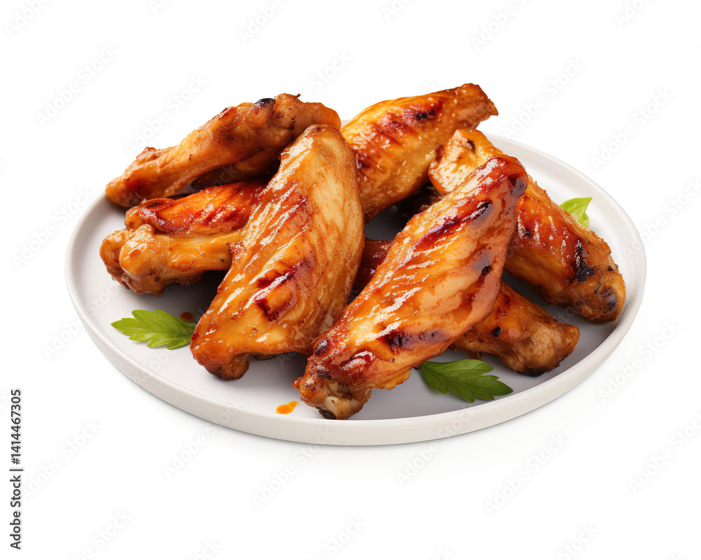grilled chicken wings on a transparent background grilled chicken wings on a transparent background