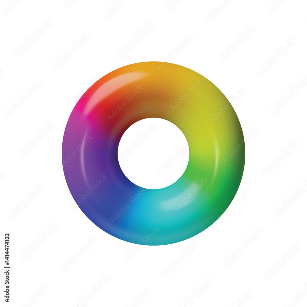 3D ui, ux user software interface vector design, gradient color wheel or color circle picker instrument, pallette button 3D ui, ux user software interface vector design, gradient color wheel or color circle picker instrument, pallette button