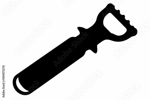 Bottle Opener Silhouette Vector Illustration