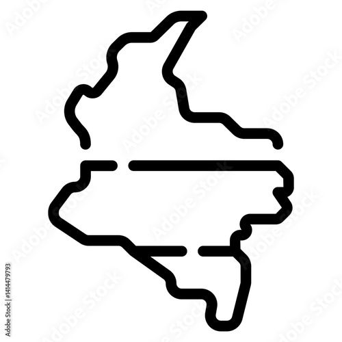 Icon of Colombia Map
