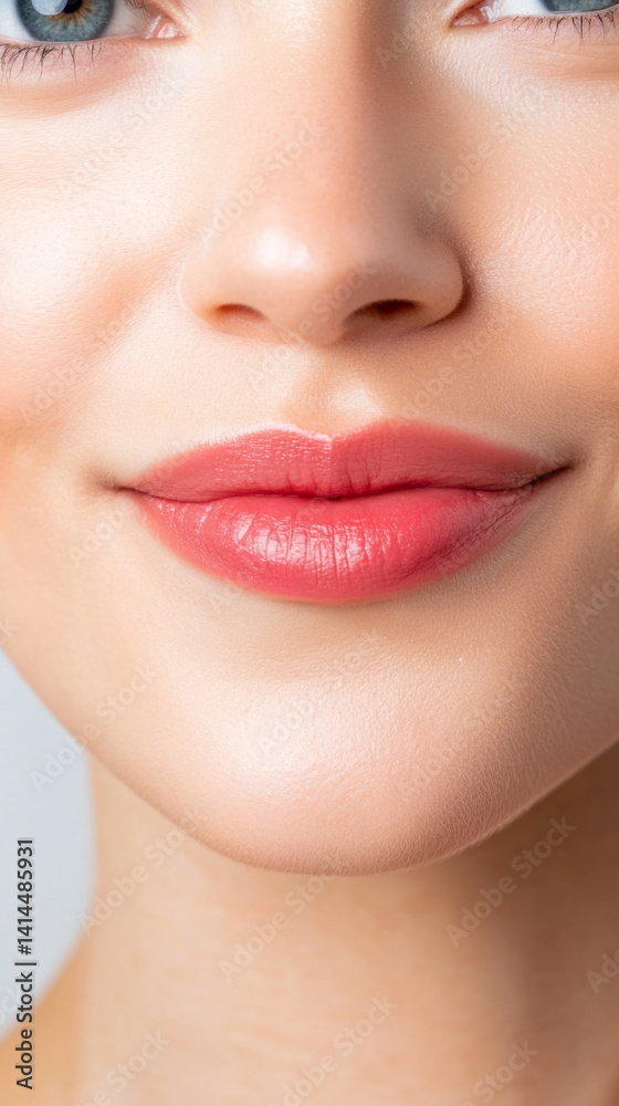 Fototapeta premium Minimalist beauty with clean green aesthetic for modern skincare design