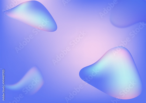 Vector Fluid Pastel Abstract Background.