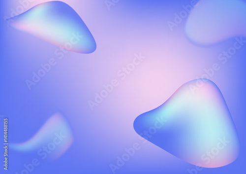 Vector Fluid Pastel Abstract Background.