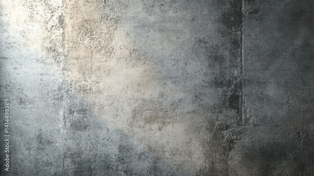 Obraz premium Textured concrete wall with subtle lighting and shadows