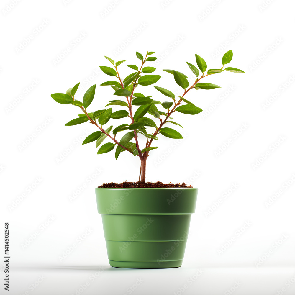 Obraz premium Small Plant in Pot Shaped Like a Growing Graph