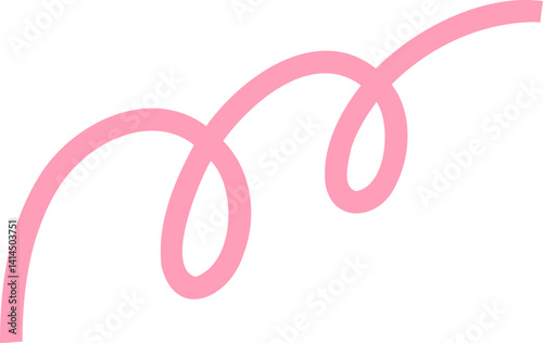 Looped Decorative Line Element