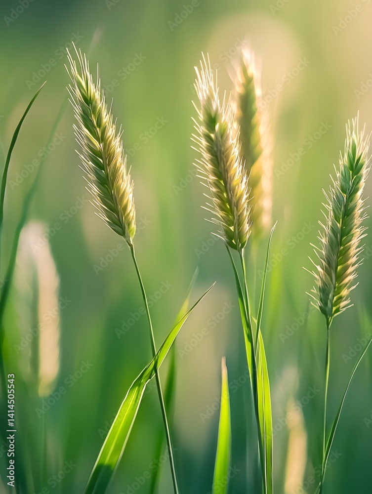 Macro photography of tender grass Macro photography of tender grass