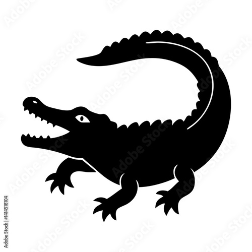 crocodile isolated on white background