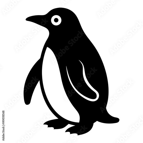 penguin on a white background
