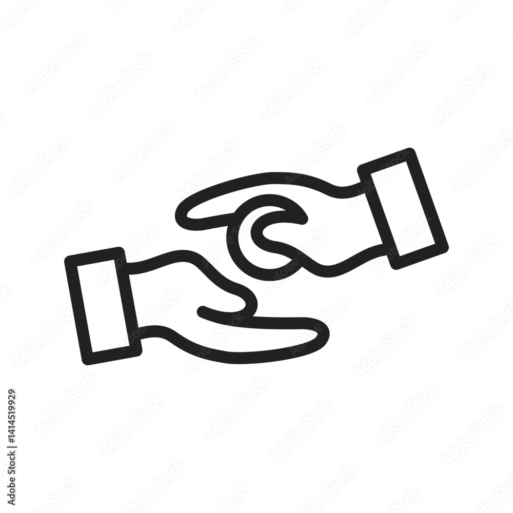 Alms icon vector image. Suitable for mobile apps, web apps and print media. Alms icon vector image. Suitable for mobile apps, web apps and print media.