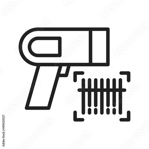 Barcode Scanner icon vector image. Suitable for mobile apps, web apps and print media.