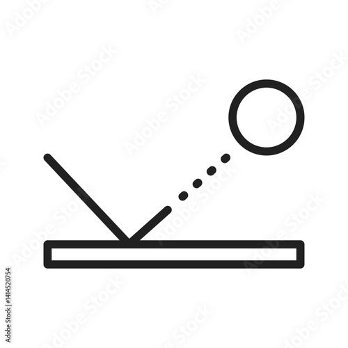Bounce icon vector image. Suitable for mobile apps, web apps and print media.