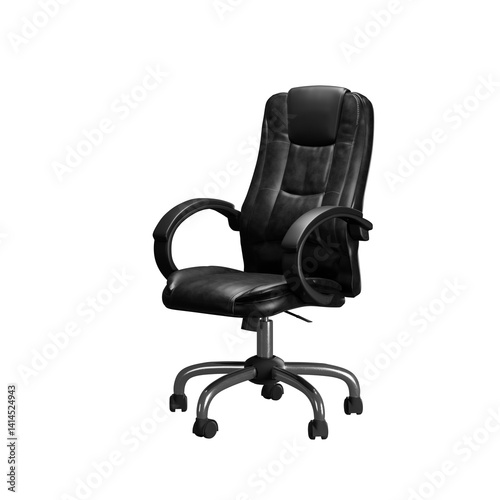 black chair with transparent background