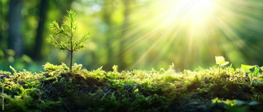 A New Beginning: Sapling in Sunlight A New Beginning: Sapling in Sunlight