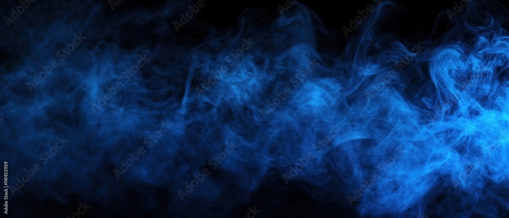 Abstract Blue Smoke: A Mystical Swirl of Vapor Abstract Blue Smoke: A Mystical Swirl of Vapor