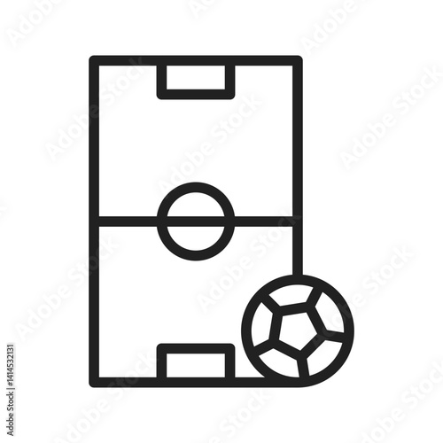 Football icon vector image. Suitable for mobile apps, web apps and print media.