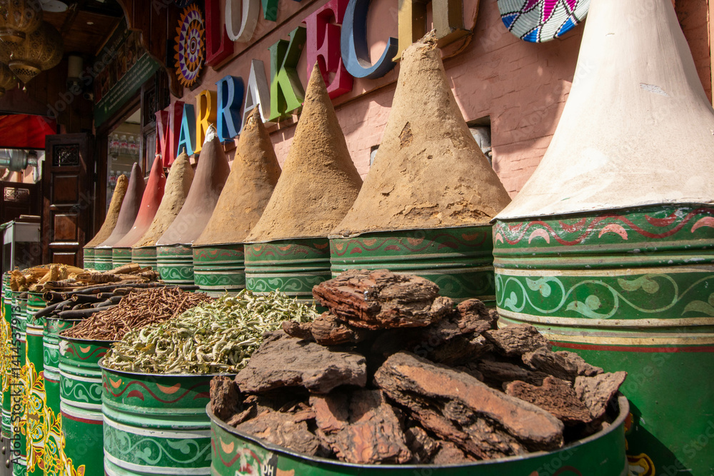pigments shop in the medina of Marrakech