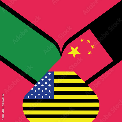 Global context of us-china relations digital art and political discourse perspectives