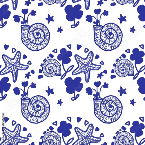 seamless pattern with birds