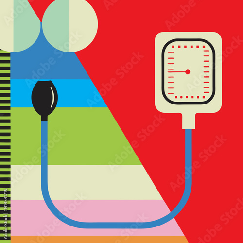 Measuring vital signs innovative healthcare in a colorful tech-infused environment