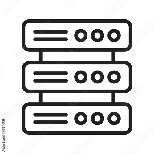 Server icon vector image. Suitable for mobile apps, web apps and print media.