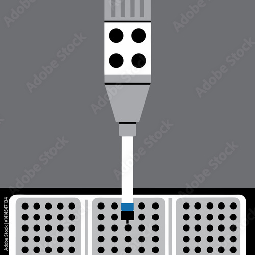 Robotic arm precision work laboratory digital art clean environment close-up technology advancements