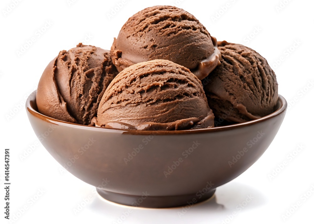 Chocolate Ice Cream in a Bowl Chocolate Ice Cream in a Bowl