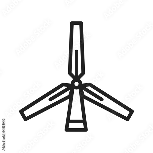 Windmills icon vector image. Suitable for mobile apps, web apps and print media.