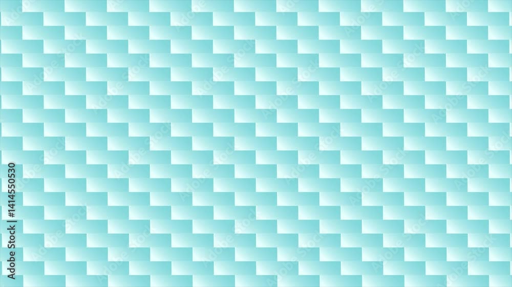 Cyan color simple and classy rectangular shapes moving horizontally modern design loop able geometrical background