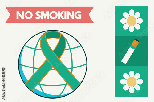 No tobacco day vector illustration.
