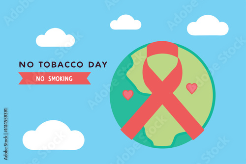 No tobacco day vector illustration.
