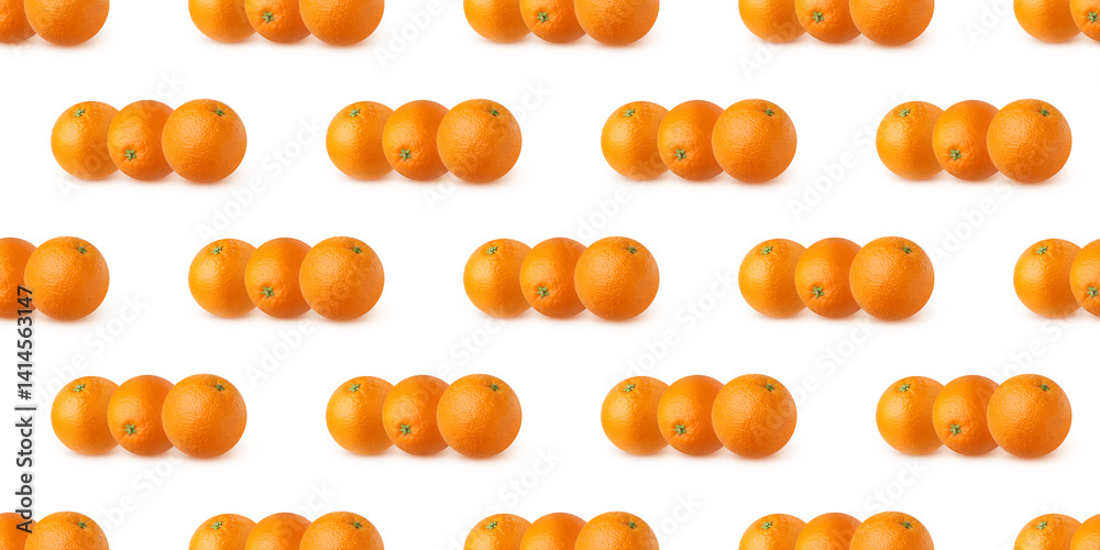 Fototapeta premium Pattern of fresh oranges creating a vibrant and refreshing backdrop