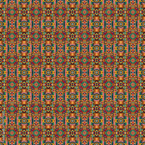 Wallpaper Mural Kente Pattern is a traditional Ghanaian textile pattern, known for its bold, vibrant colors and symbolic geometric designs. Originally woven by the Ashanti and Ewe people, Kente patterns convey messag Torontodigital.ca