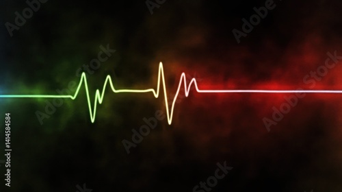 Vibrant Heartbeat: A Symphony of Colors and Life