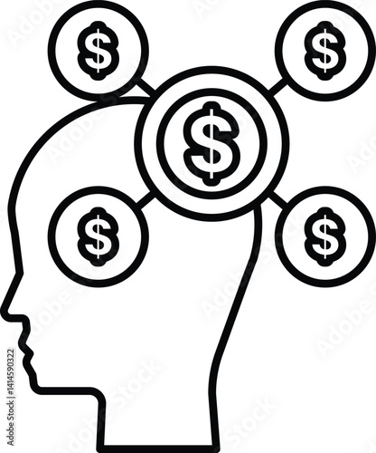 head with a circle in the middle