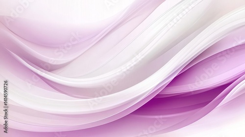 Abstract Purple and White Swirls: A Serene Digital Art Piece