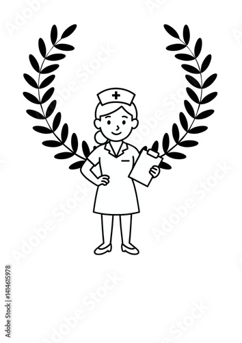Nurse with wings